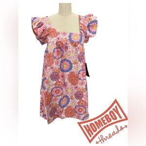 NWT Tuckernuck Pink and Blue Casual Dress Size XS